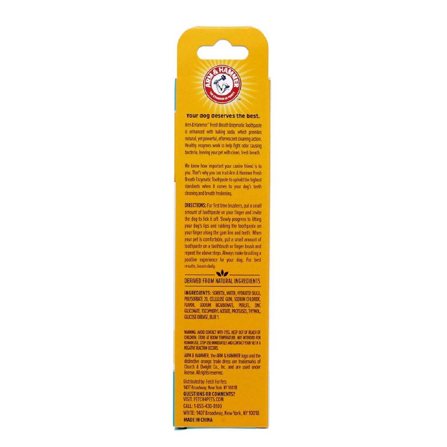 Perro Arm and Hammer Salud Dental | Pasta Dental Para Perro Con Bicarbonato De Sodio Vainilla Arm And Hammer