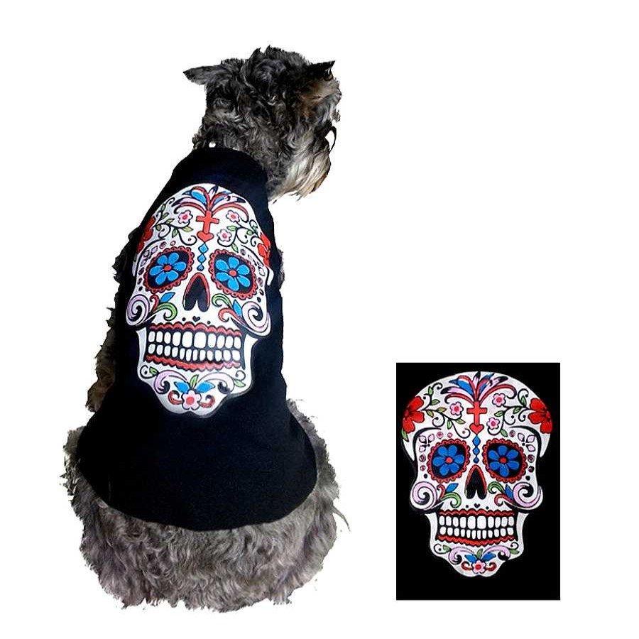 Perro Pet Pals Boutique Ropa | Playera Estampada "Calavera" By Pet Pals