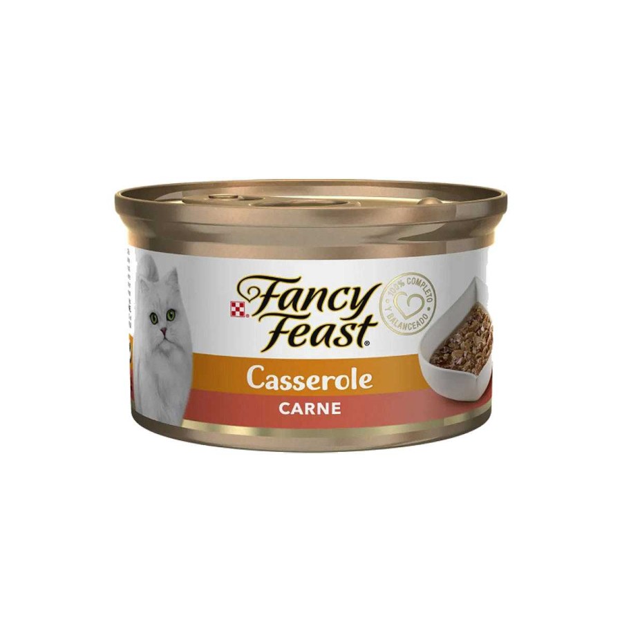 Gato Fancy Feast Alimento H Medo | Alimento Enlatado Para Gato Casserole Carne Fancy Feast (Individual)