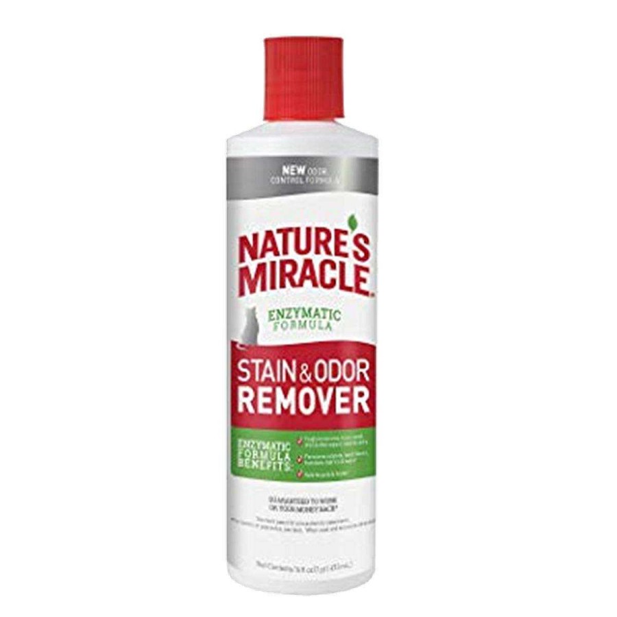 Gato Natures Miracle Limpieza | L Quido Removedor De Manchas Y Olores Para Gato Natures Miracle