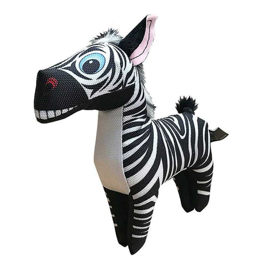 Perro Crazybites Peluches | Juguete Zebra De Peluche Para Perro De Raza Chica Con Sonido