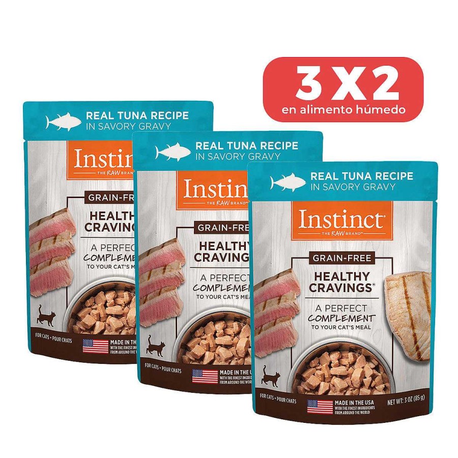 Gato Instinct Alimento H Medo | Alimento En Sobre Instinct Healthy Cravings De At N Para Gato 3X2