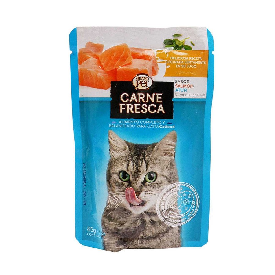 Gato Carne Fresca Mantenimiento | Alimento En Sobre Para Gato De Salm N Y At N Carne Fresca 100 G (Individual)