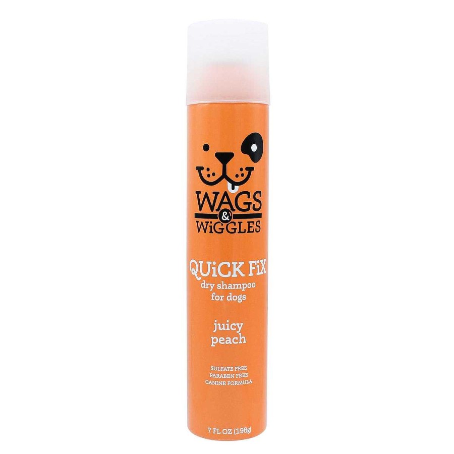 Perro Wags & Wiggles Est Tica | Shampoo En Spray Sin Agua Para Perro Aroma A Melocot N Wags & Wiggles