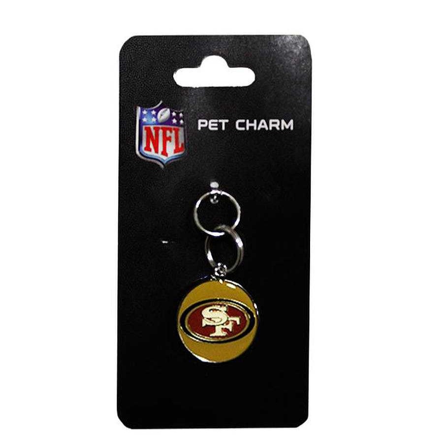 Perro Croquetero Collares Y Correas | Placa Grabable Nfl San Francisco 49Ers