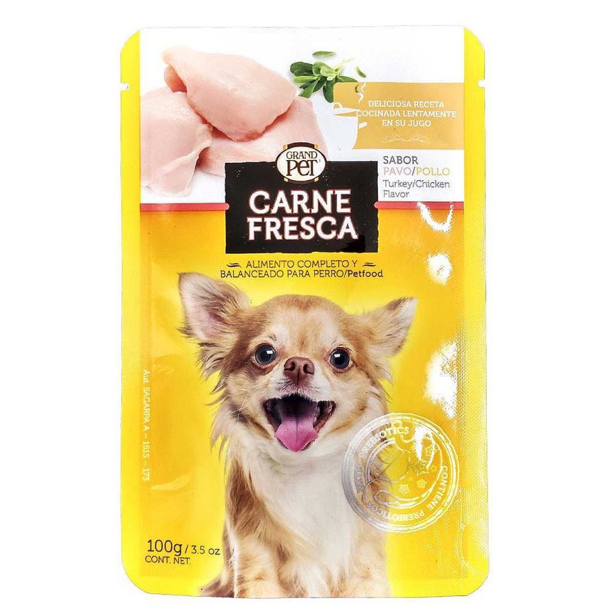 Perro Carne Fresca Alimento H Medo | Alimento En Sobre Para Perro De Pavo Y Pollo Carne Fresca 100 G (Individual)