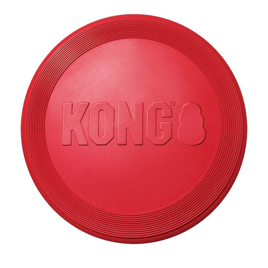 Perro Kong Pelotas | Juguete Frisbee Flyer Kong Rojo