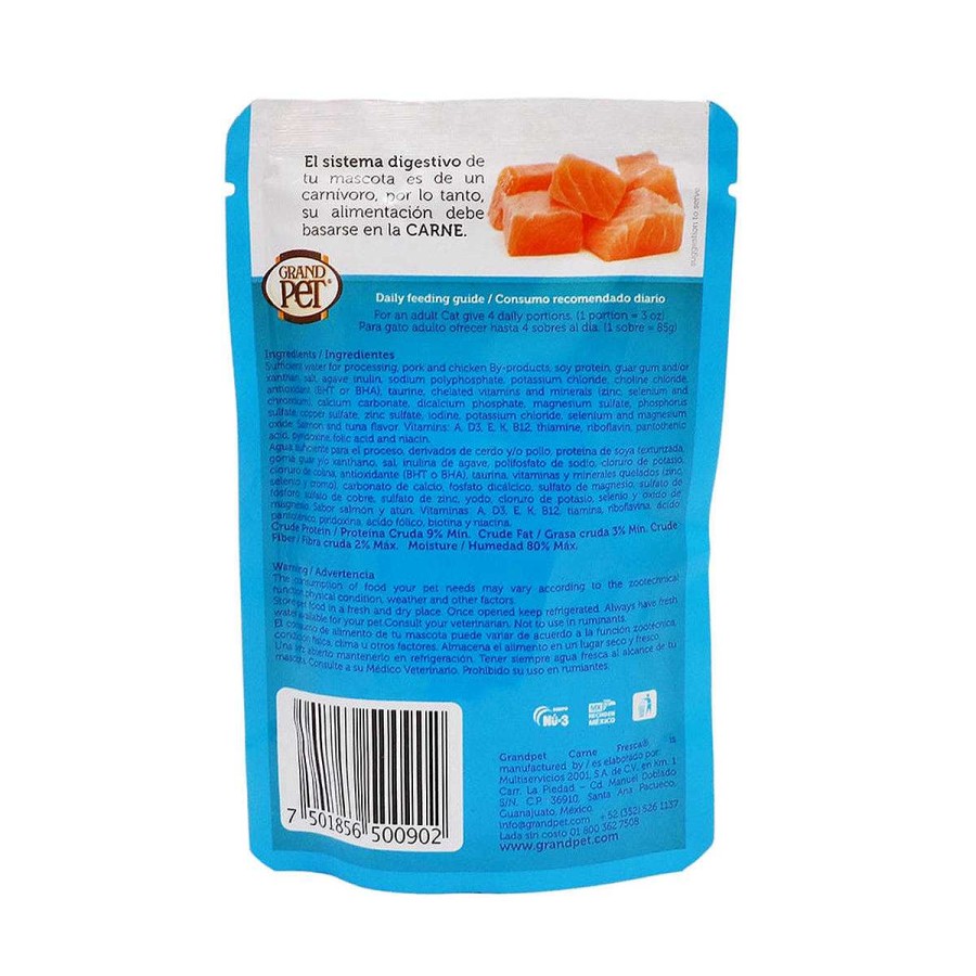 Gato Carne Fresca Mantenimiento | Alimento En Sobre Para Gato De Salm N Y At N Carne Fresca 100 G (Individual)