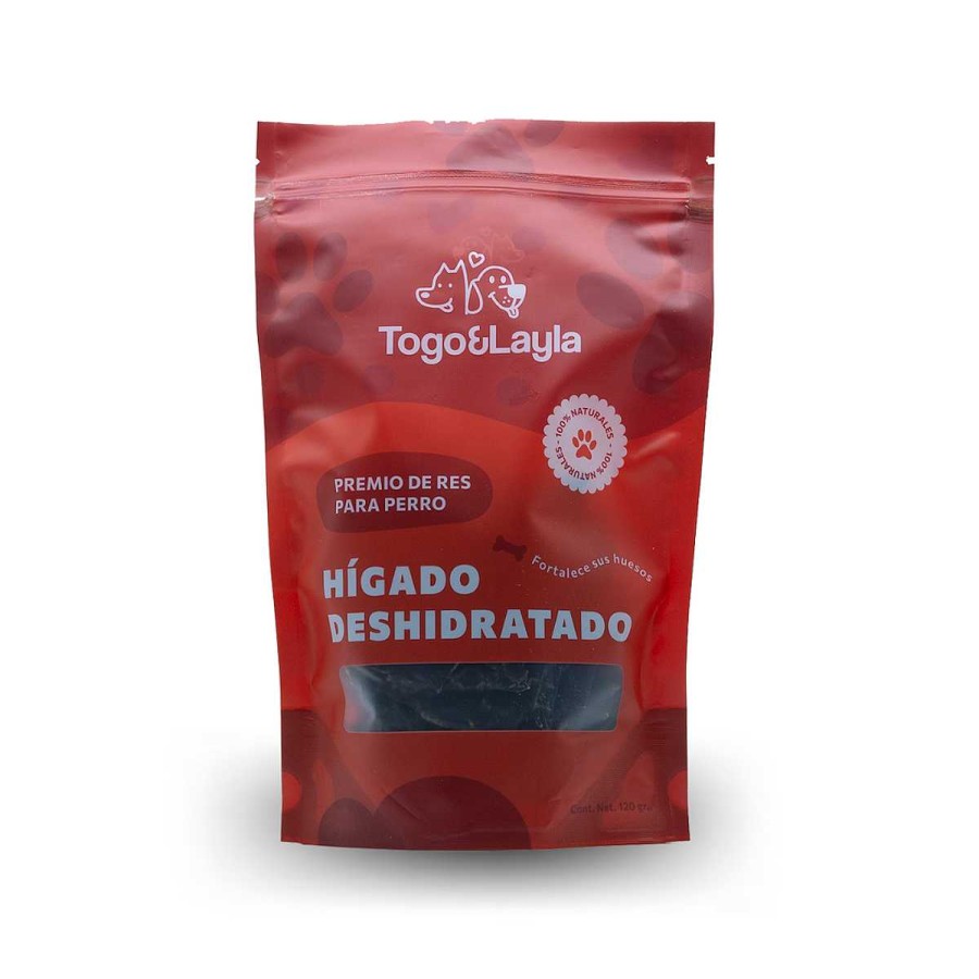 Perro Togo y Layla Naturales | Premios Para Perro De H Gado De Res Deshidratado Togo Y Layla 120 G