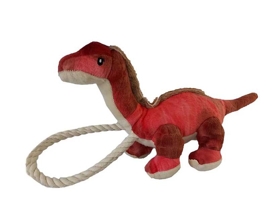 Perro Pettown Peluches | Juguete Velociraptor De Peluche Para Perro De Raza Mediana Con Sonido Y Cuerda