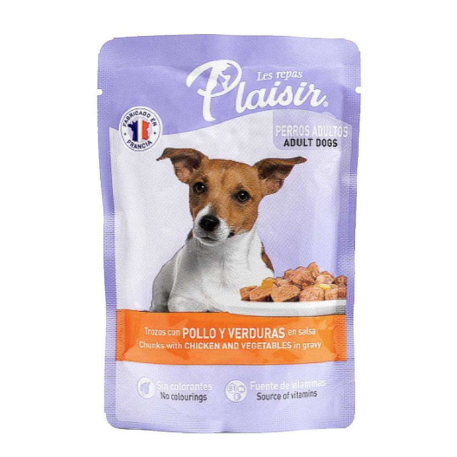 Perro Les Repas Plaisir Alimento H Medo | Alimento H Medo Para Perro Adulto Les Repas Plaisir Pollo Y Verduras En Salsa Pouch 100G