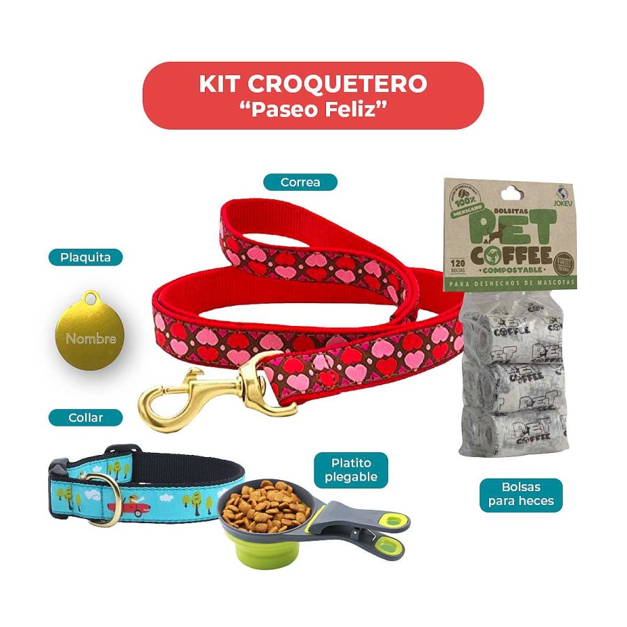 Perro Croquetero Limpieza | Kit Para Perro Paseo Feliz Croquetero