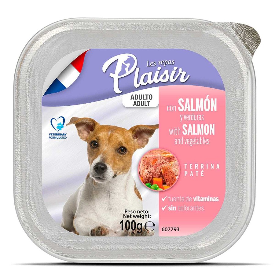 Perro Les Repas Plaisir Alimento H Medo | Caja De Alimento H Medo Para Perro Adulto Les Repas Plaisir Pat Salm N Y Verduras 12 Piezas De 100G