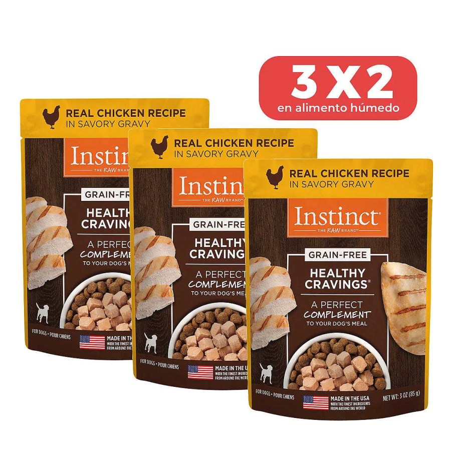 Perro Instinct Alimento H Medo | Alimento En Sobre Instinct Healthy Cravings De Pollo Para Perro 3X2