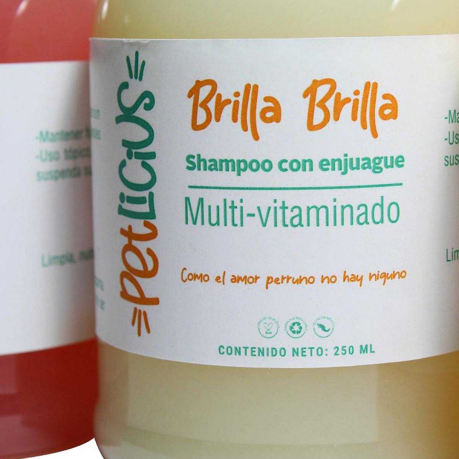 Perro Petlicius Est Tica | Shampoo Multi Vitaminado Brilla Brilla Petlicius