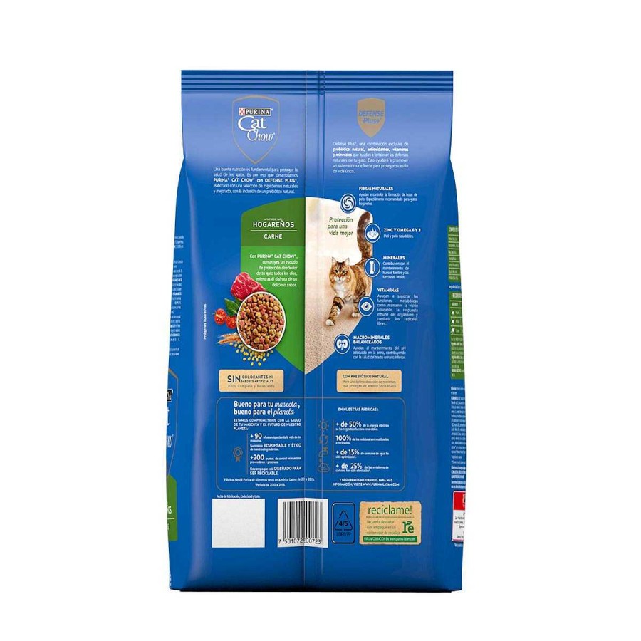 Gato Cat Chow Alimento Seco | Alimento Para Gato Adulto Purina Cat Chow Con Defense Plus Hogare Os 1.5 Kg