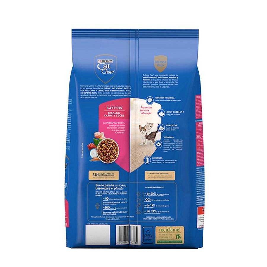 Gato Cat Chow Alimento Seco | Alimento Para Gatitos Purina Cat Chow Con Defense Plus 1.5 Kg