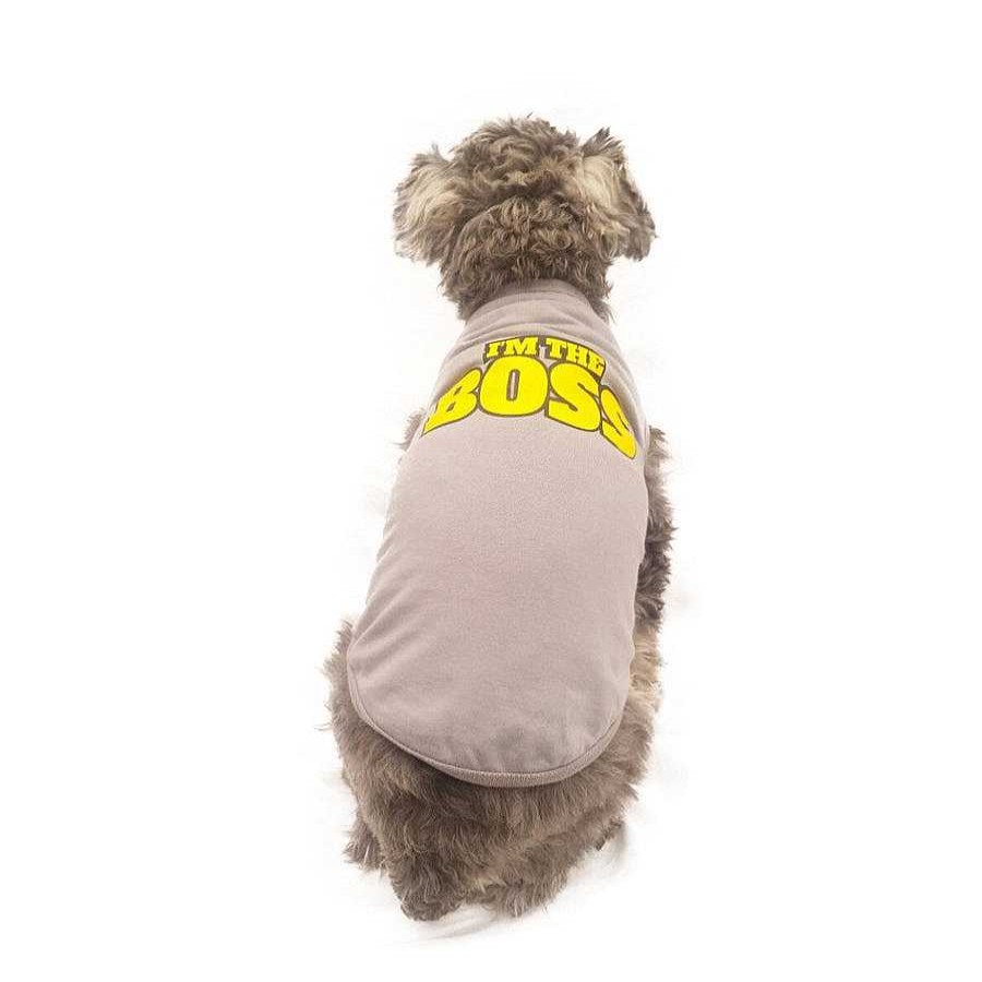 Perro Pet Pals Boutique Ropa | Playera Estampada "I'M The Boss" By Pet Pals