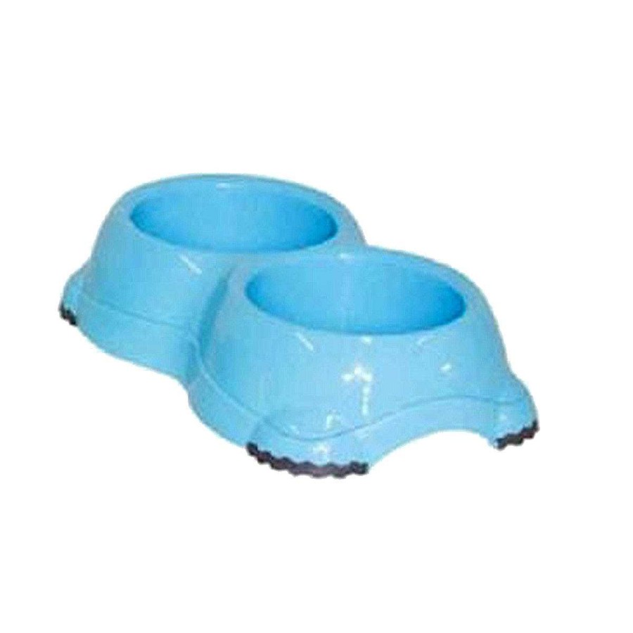 Perro Moderna Platos Y Bebederos | Plato De Pl Stico Doble Para Perro Y Gato Smarty Bowls