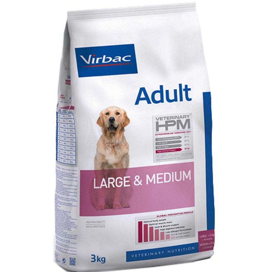 Perro Virbac Alimento Seco | Alimento Para Perro Adulto Razas Grandes Y Medianas Virbac Adulto Large & Medium