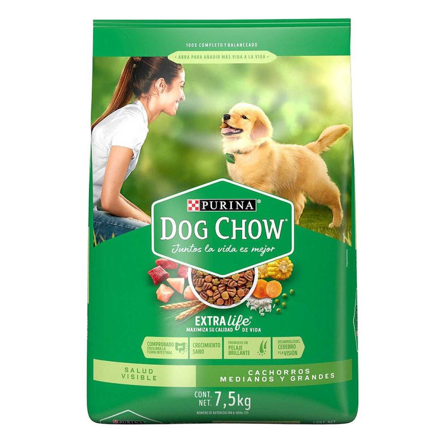 Perro Dog Chow Alimento Seco | Alimento Para Cachorro Razas Medianas Y Grandes Purina Dog Chow 7.5 Kg