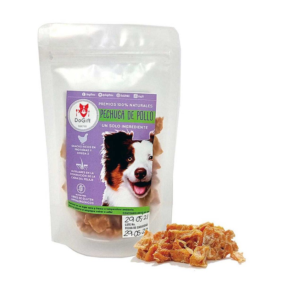 Perro Dogift Naturales | Premios Deshidratados Pechuga De Pollo Dogift