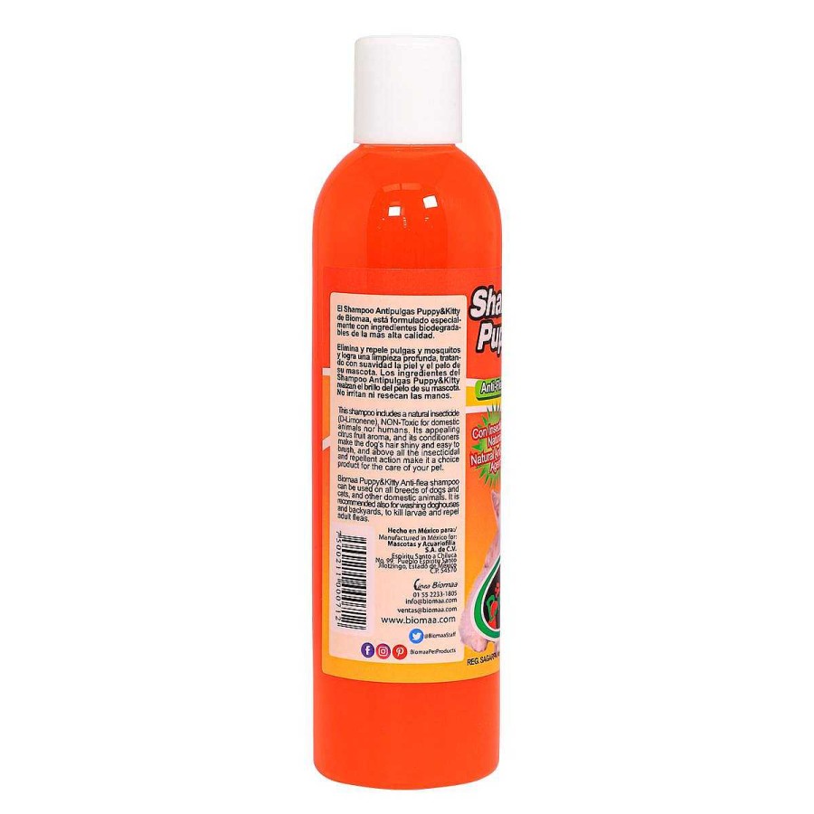 Perro Biomaa Est Tica | Shampoo Antipulgas Para Puppy & Kitty