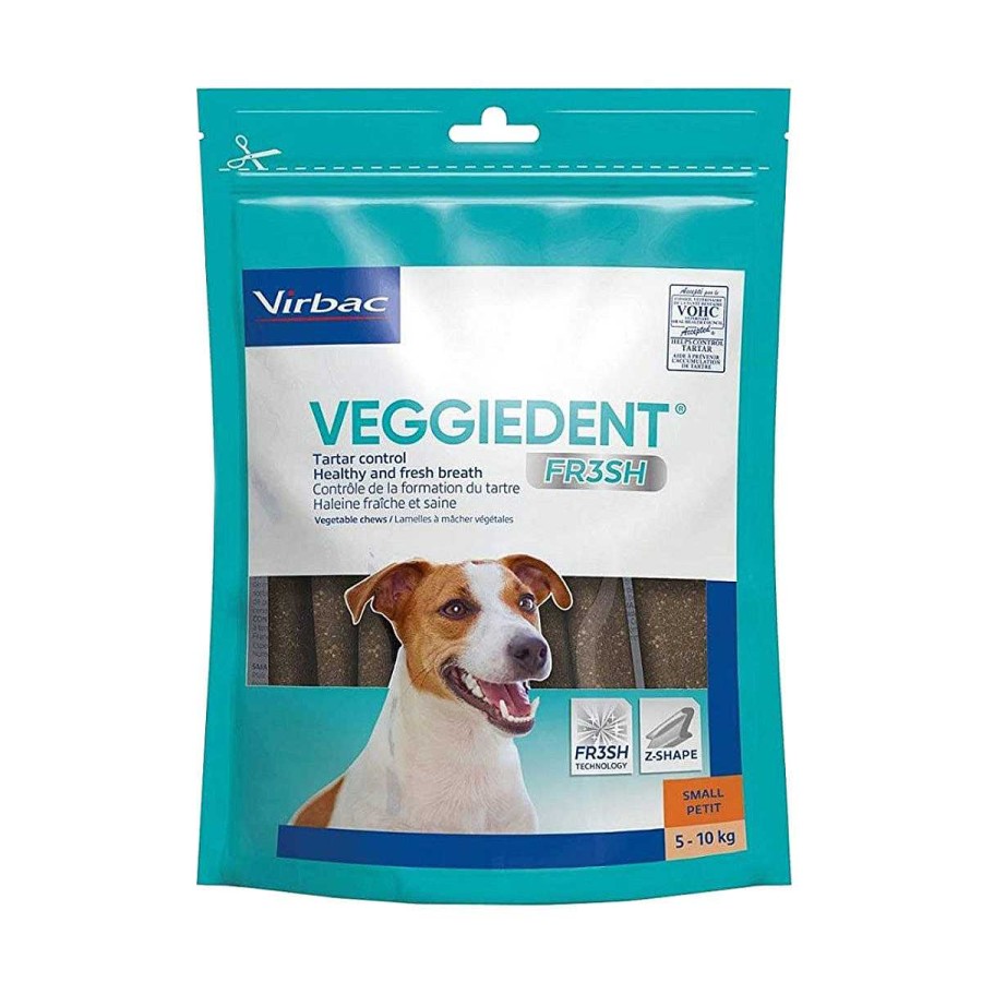 Perro Virbac Cuidado Dental | Premios Veggiedent Virbac Fr3Sh Cuidado Dental