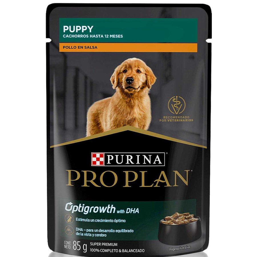 Perro Pro Plan Alimento H Medo | Alimento H Medo En Sobre Para Cachorro Purina Pro Plan Pollo En Salsa Caja Con 12 Piezas