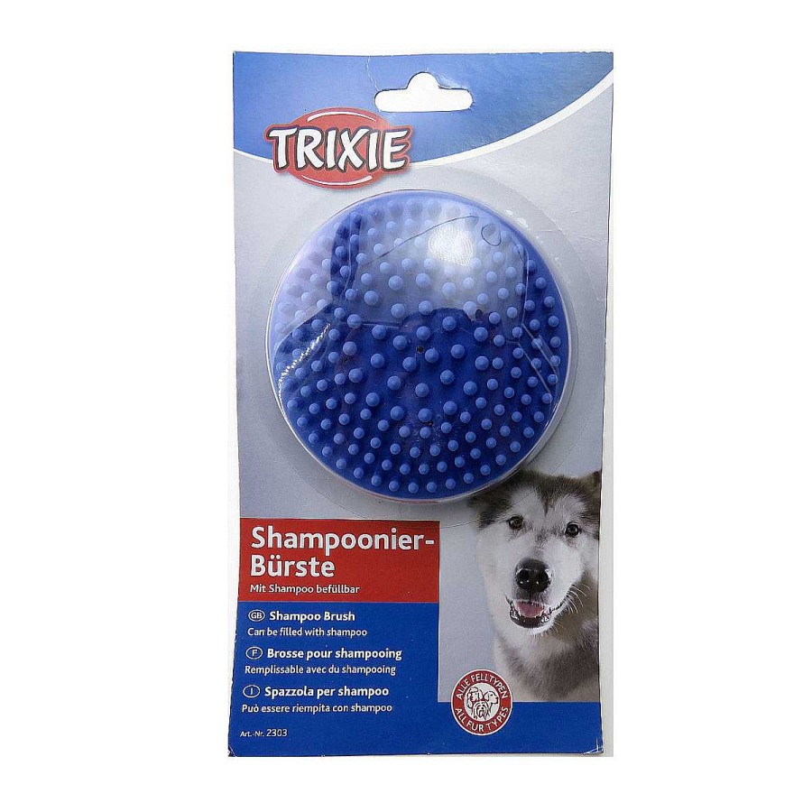 Perro Four Paws Est Tica | Cepillo Con Dispensador De Shampoo Trixie