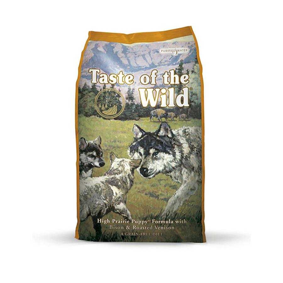 Perro Taste of the Wild Alimento Seco | Alimento Para Cachorro Todas Las Razas Taste Of The Wild Bisonte Y Venado Asado (High Prairie Puppy)