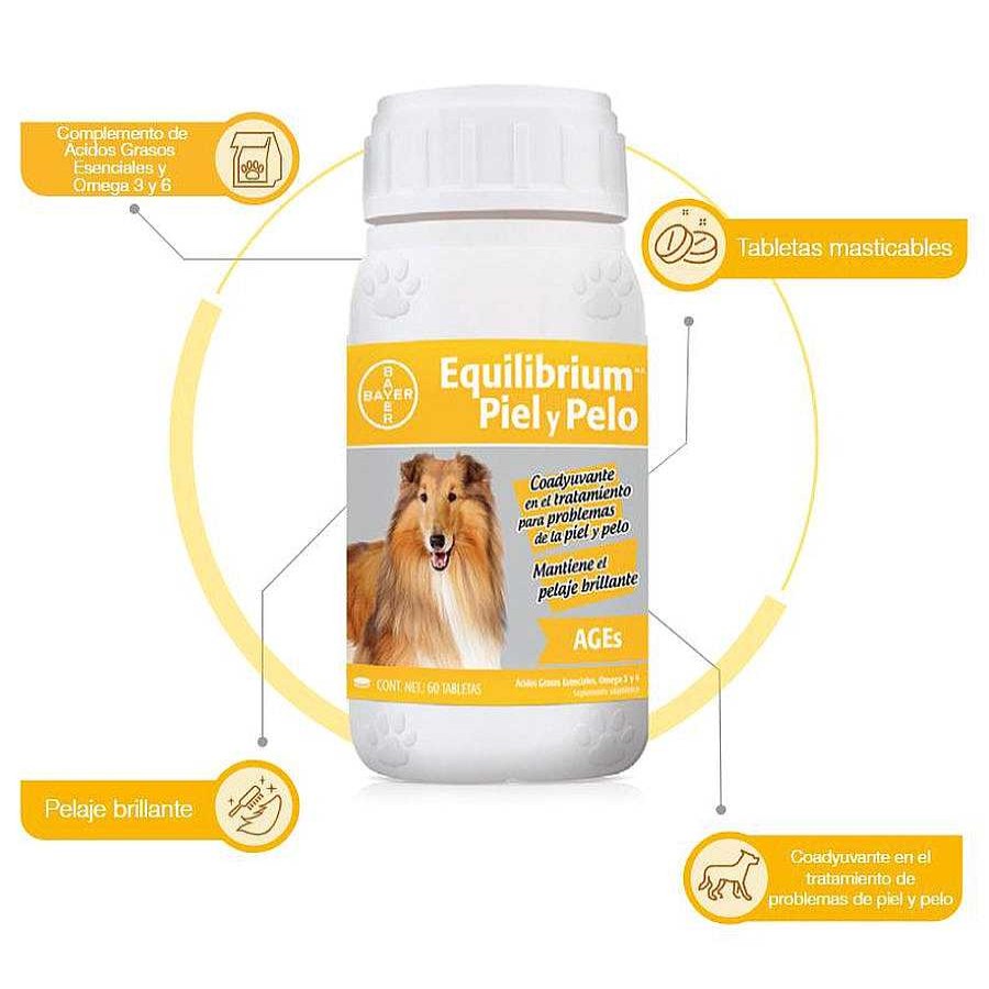 Perro Bayer Vitaminas | Equilibrium Ages Piel Y Pelo Bayer