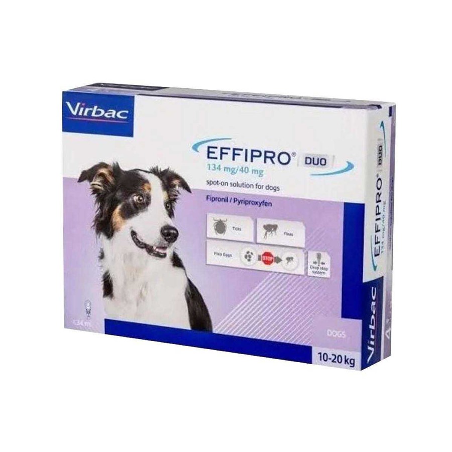 Perro Virbac Antipulgas Y Desparasitantes | Antiparasitario Externo Effipro Duo Para Perro Virbac