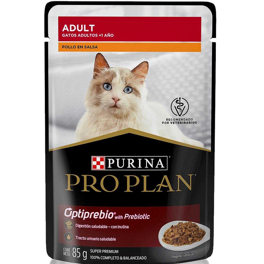 Gato Pro Plan Alimento H Medo | Alimento H Medo En Sobre Para Gato Adulto Purina Pro Plan Pollo En Salsa Caja Con 12 Piezas