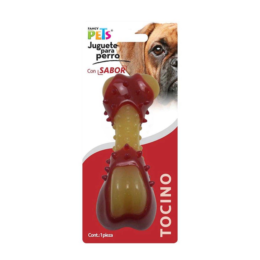 Perro Fancy Pets Mordederas | Juguete Dental Hueso Sabor Tocino Fancy Pets