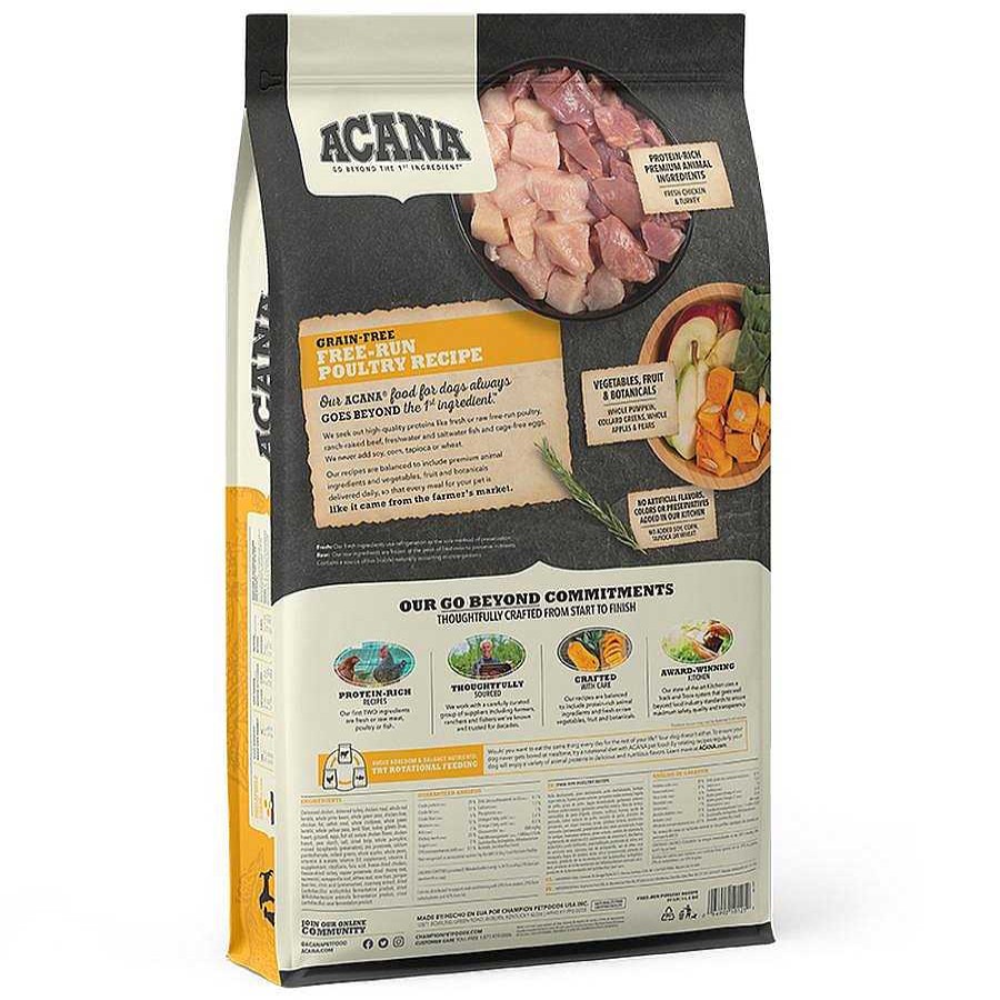 Perro Acana Alimento Seco | Alimento Para Perro Adulto Todas Las Razas Acana Heritage Free Run Poultry