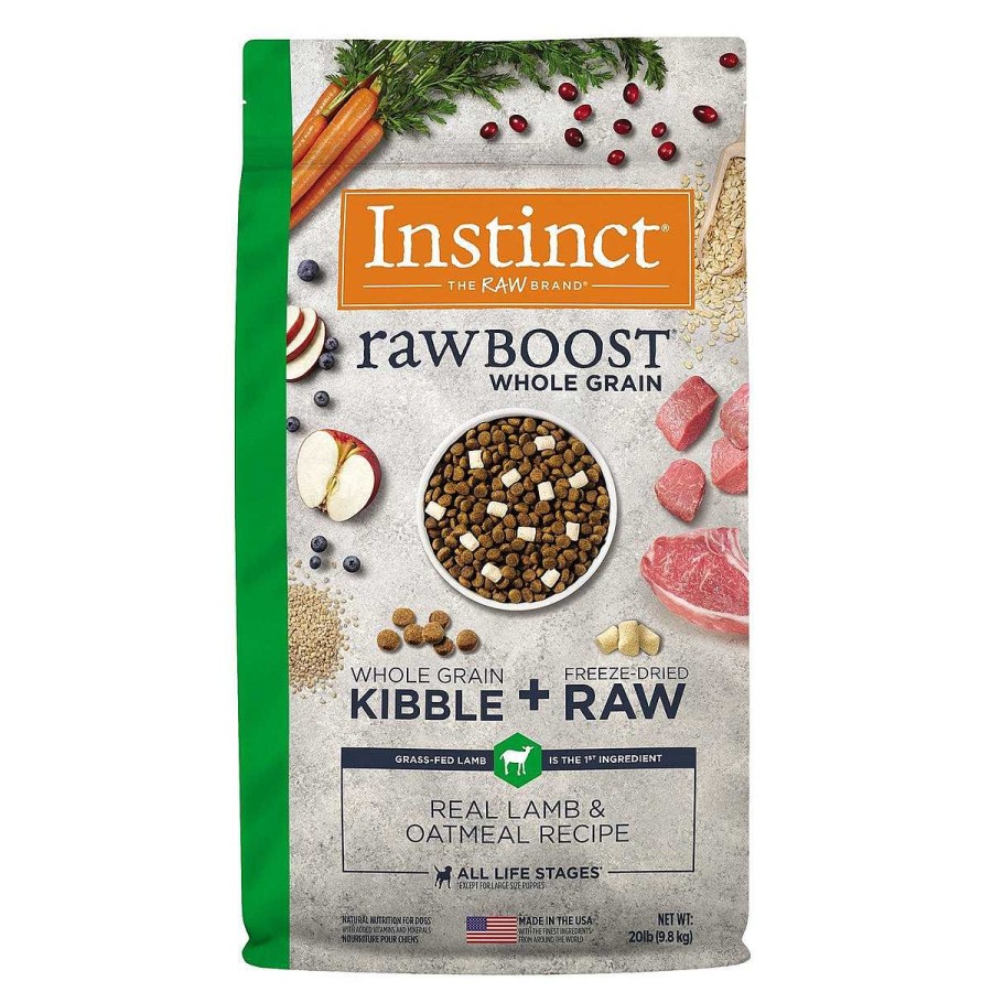 Perro Instinct Alimento Seco | Alimento Para Perro Instinct Raw Boost De Cordero Con Granos Y Arroz Integral