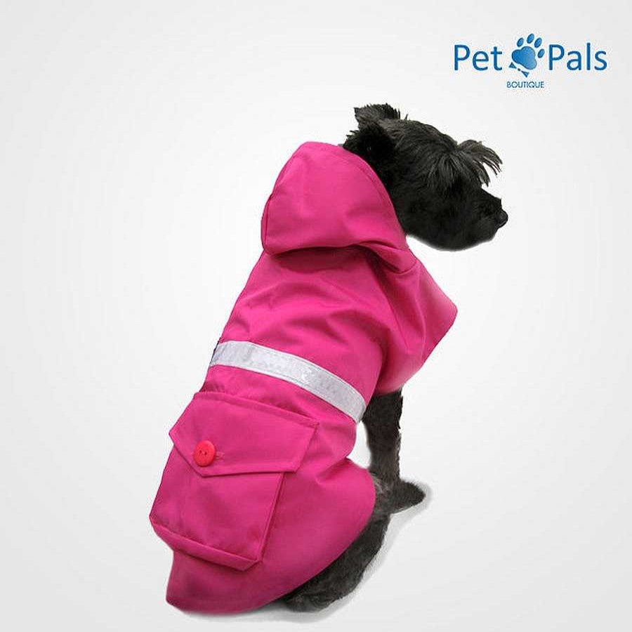 Perro Pet Pals Boutique Ropa | Impermeable Reflejante Con Bolsa Pet Pals