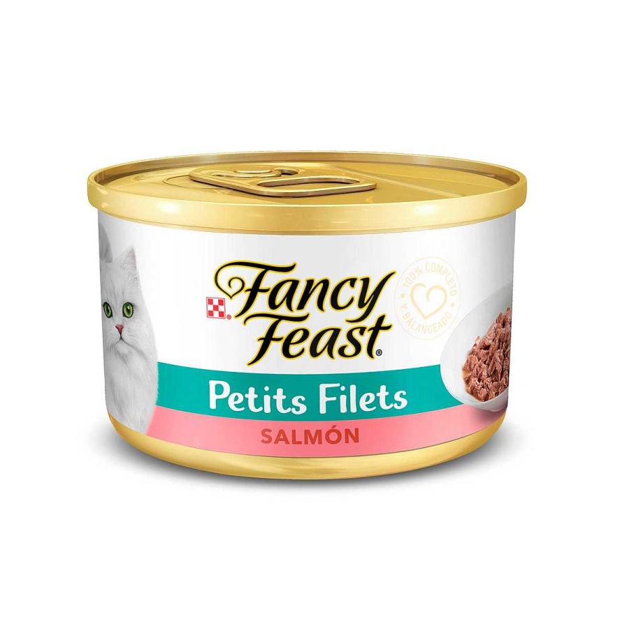 Gato Fancy Feast Alimento H Medo | Alimento Enlatado Para Gato Petits Filetes De Salm N Fancy Feast (Individual)