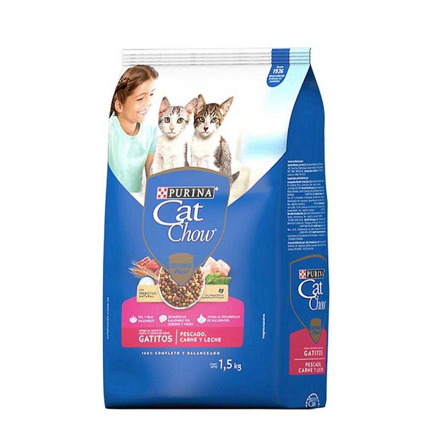 Gato Cat Chow Alimento Seco | Alimento Para Gatitos Purina Cat Chow Con Defense Plus 1.5 Kg