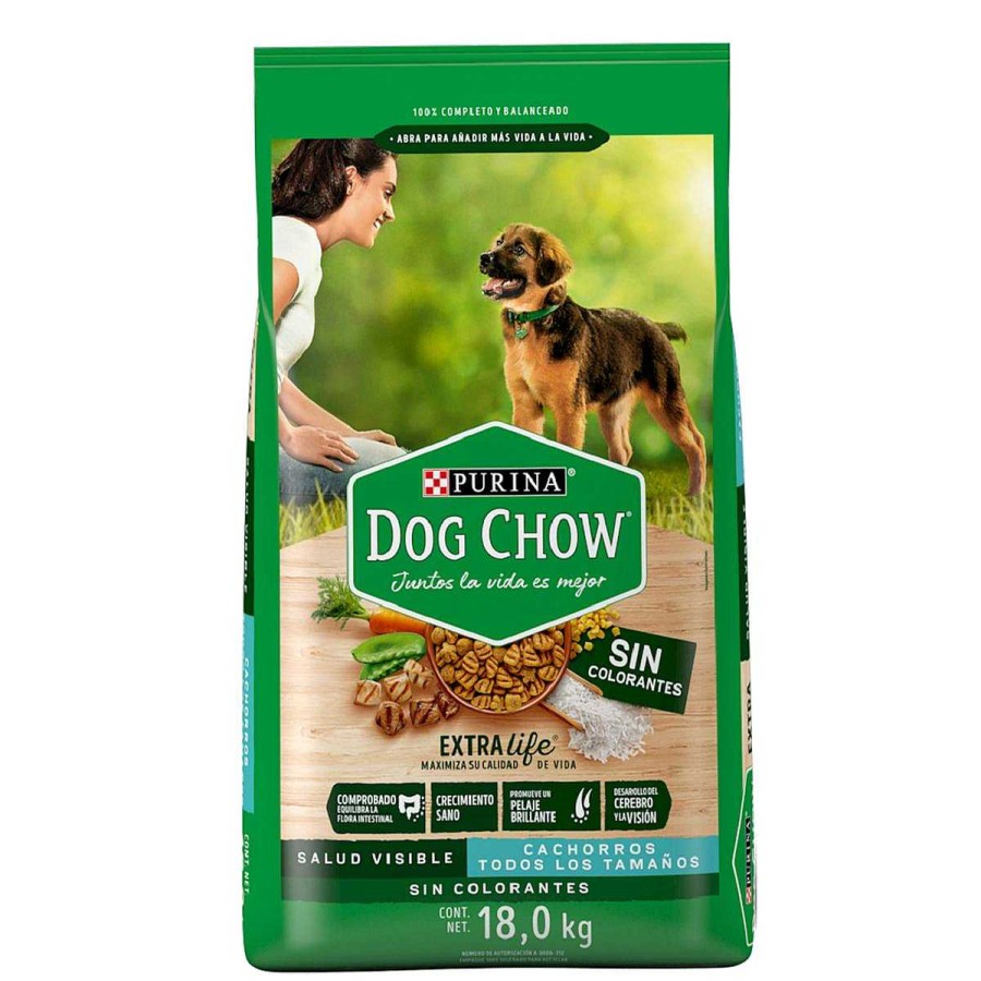 Perro Dog Chow Alimento Seco | Alimento Para Cachorro Razas Medianas Y Grandes Purina Dog Chow Sin Colorantes 18 Kg