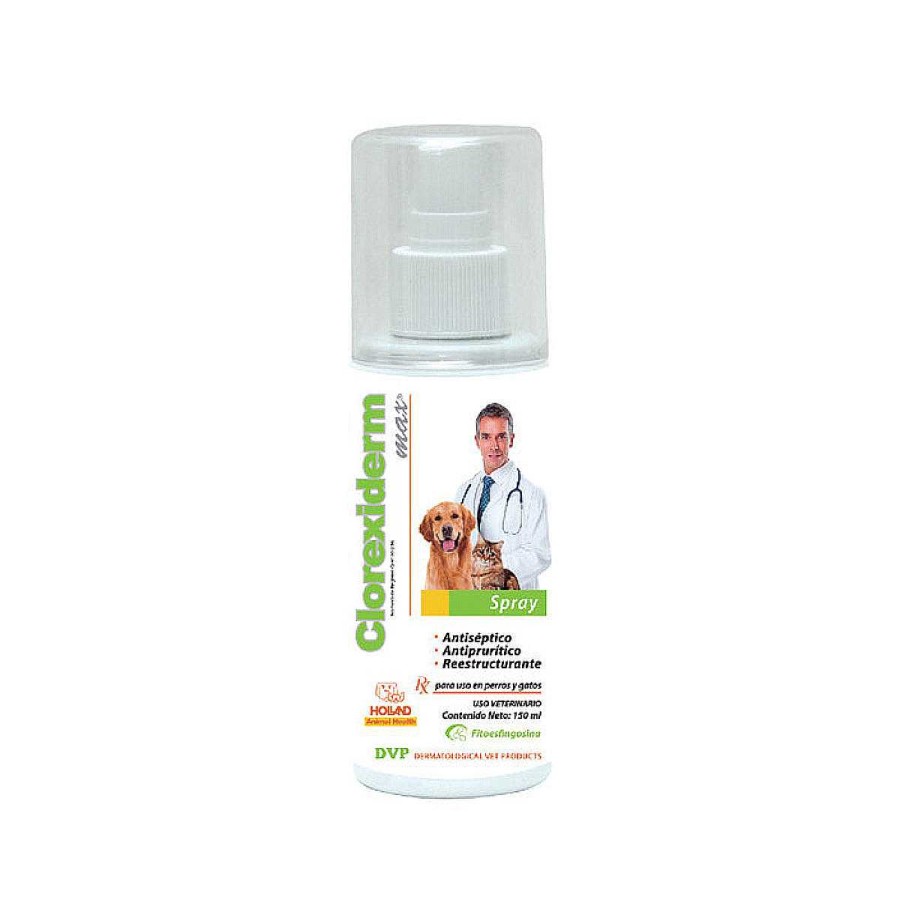 Gato Holland Cuidados | Spray Clorexiderm Max Antis Ptico Y Antibacteriano Holland 150 Ml