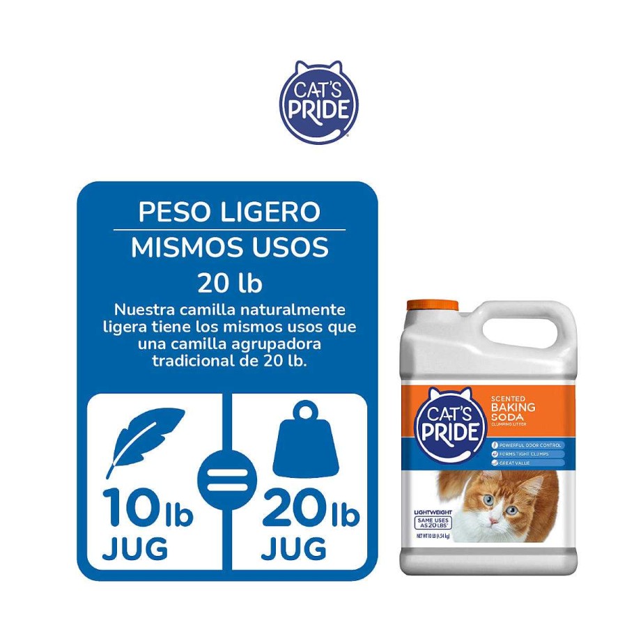 Gato Cats Pride Limpieza | Arena Para Gatos Perfumada Con Bicarbonato De Sodio Cats Pride 4.5 Kg