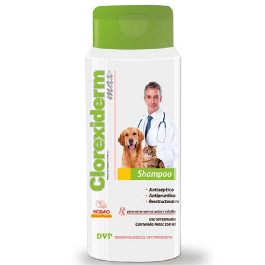 Perro Holland Est Tica | Shampoo Clorexiderm Max Antis Ptico Y Antibacteriano Holland 350 Ml