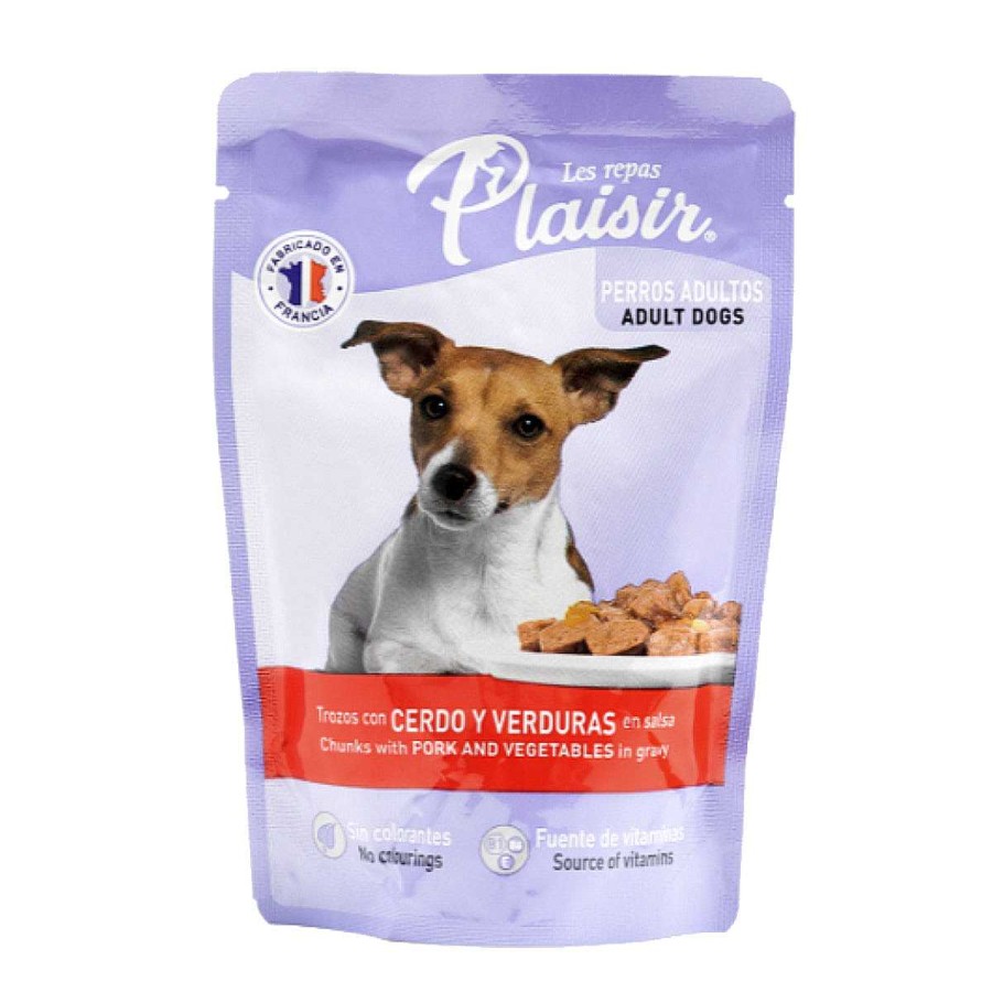 Perro Les Repas Plaisir Alimento H Medo | Alimento H Medo Para Perro Adulto Les Repas Plaisir Cerdo Y Verduras En Salsa Pouch 100G