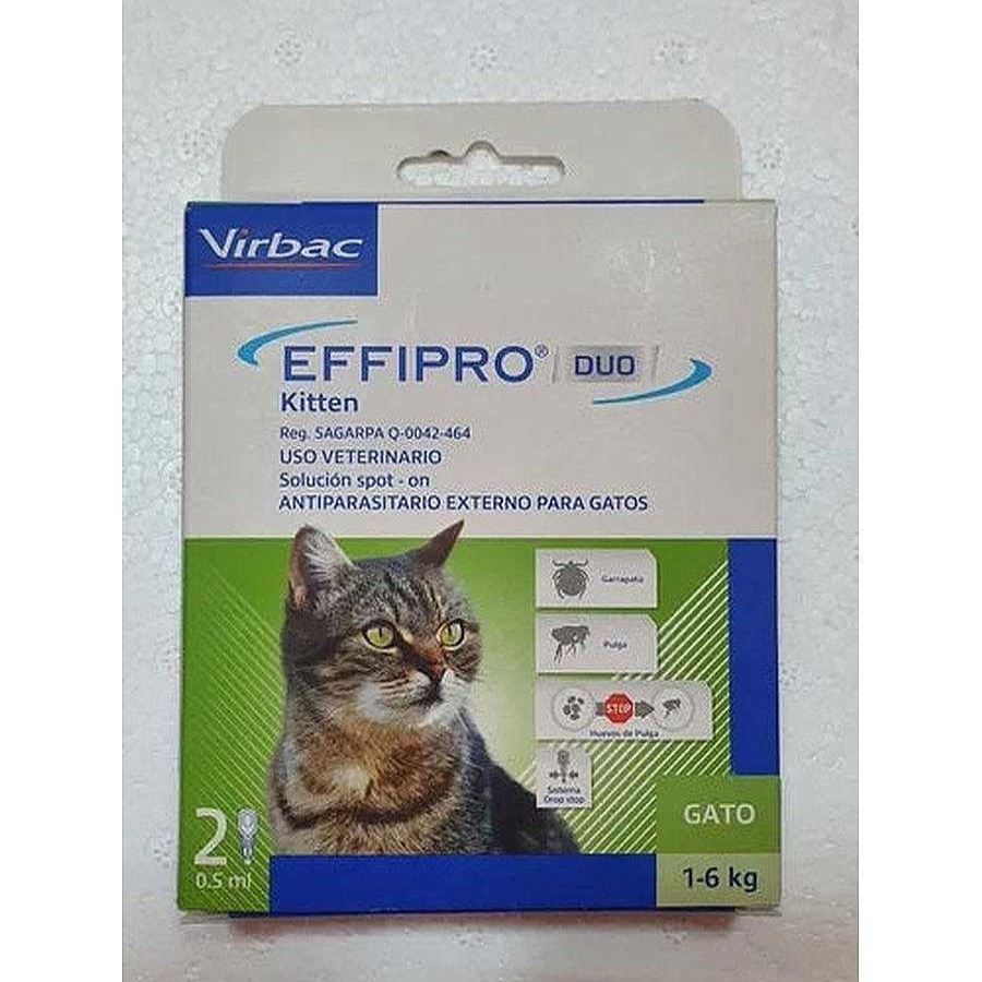 Gato Virbac Antipulgas Y Desparasitantes | Effipro Duo Kitten 2 Pipetas Virbac