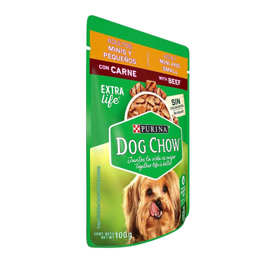 Perro Dog Chow Alimento H Medo | Alimento H Medo Para Perro Adulto Raza Peque A Purina Dog Chow Carne 20 Pouches De 100 Gr