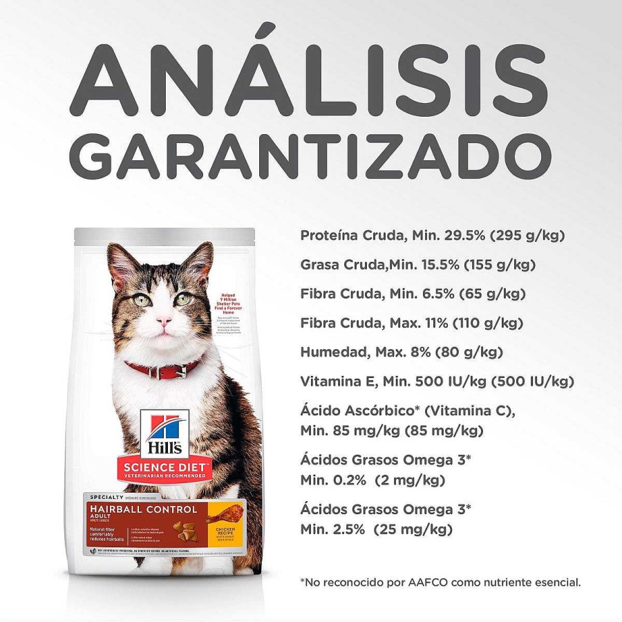 Gato Hill's Science Diet Alimento Seco | Alimento Para Gato Adulto Control De Bolas De Pelo Hill'S Science Diet