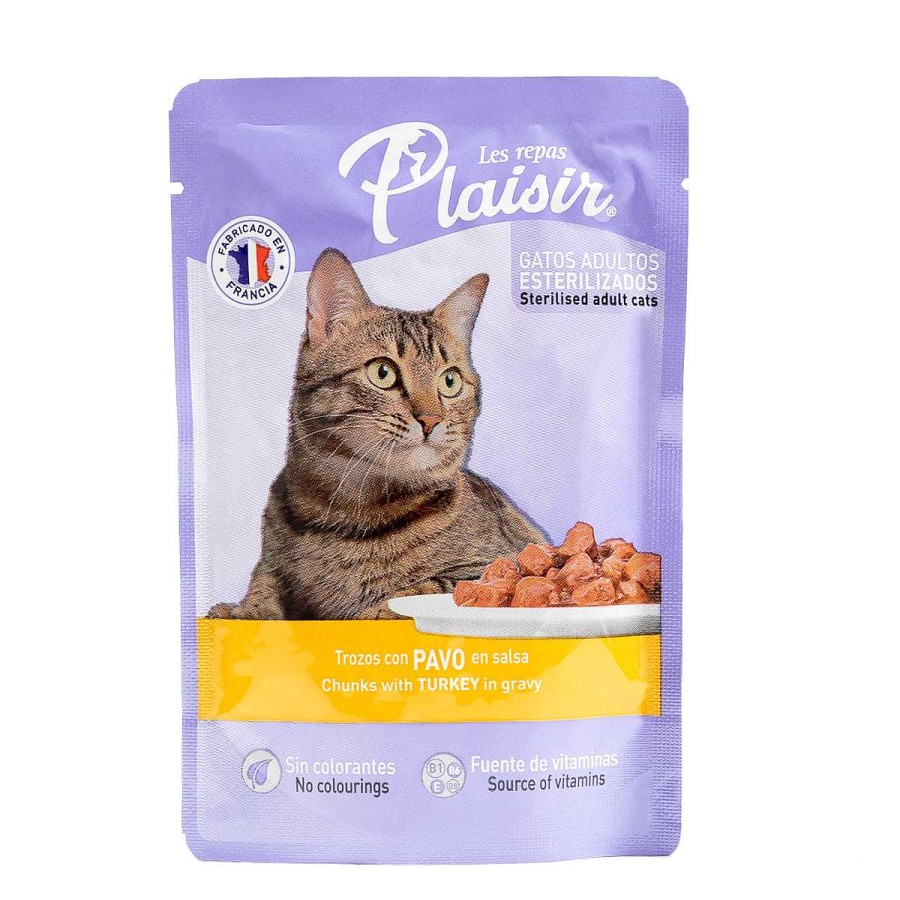 Gato Les Repas Plaisir Alimento H Medo | Alimento H Medo Para Gato Adulto Les Repas Plaisir Pavo En Salsa Pouch 100G