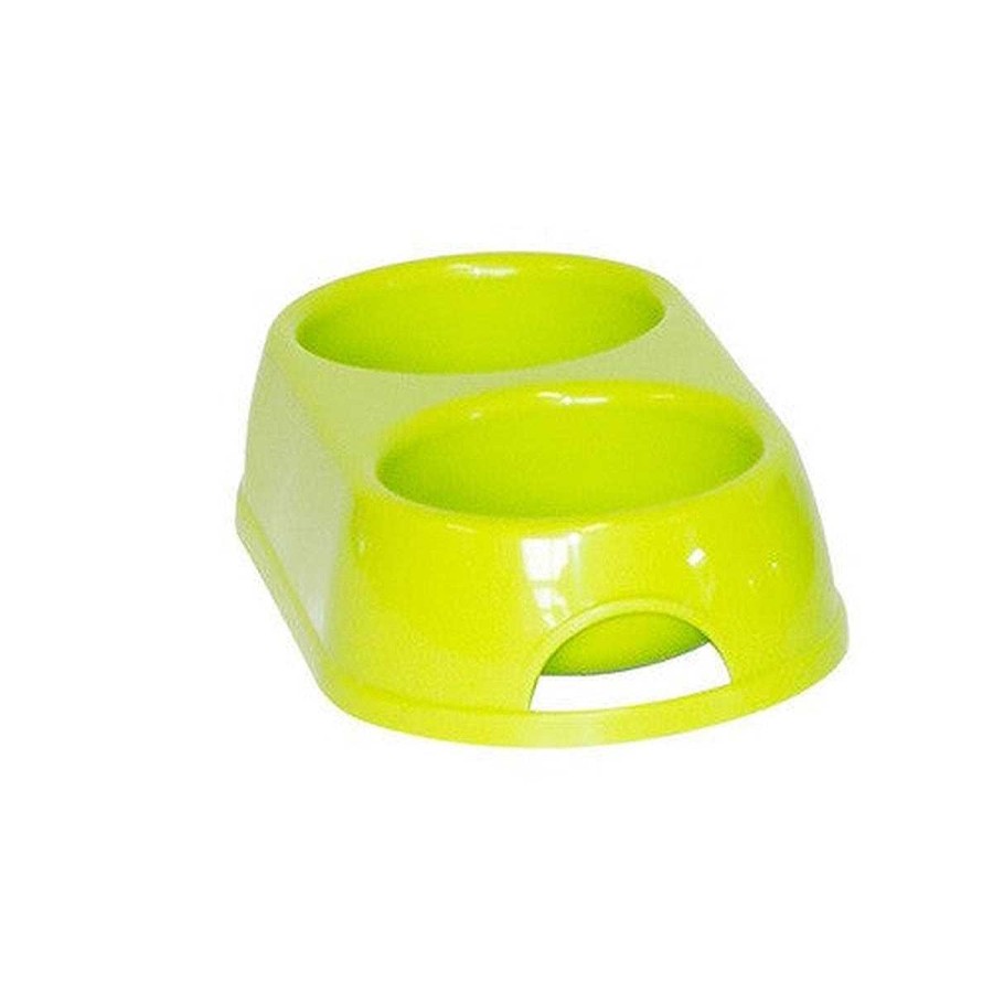 Perro Moderna Platos Y Bebederos | Plato De Pl Stico Para Perro Y Gato Duplex Eco Bowls